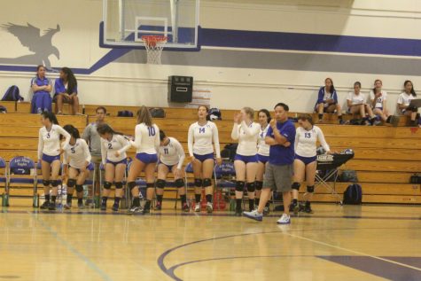 Girls Volleyball bests Mountain View in First League Match