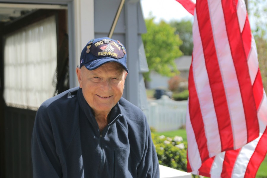 Al Galderidge is an 89-year-old World War II veteran who fought for two years in the Navy. As a result of his experiences, he sees life from a different perspective than most. Photo by Carl Faust.