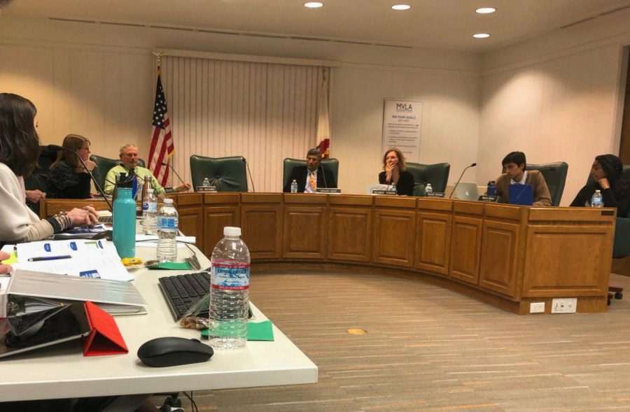 The MVLA School Board discusses raising the daily wage for substitutes to $180 from $152. The raise would help attract subs who are drawn to competing surrounding school districts, solving the shortage of subs. Alex Wong.