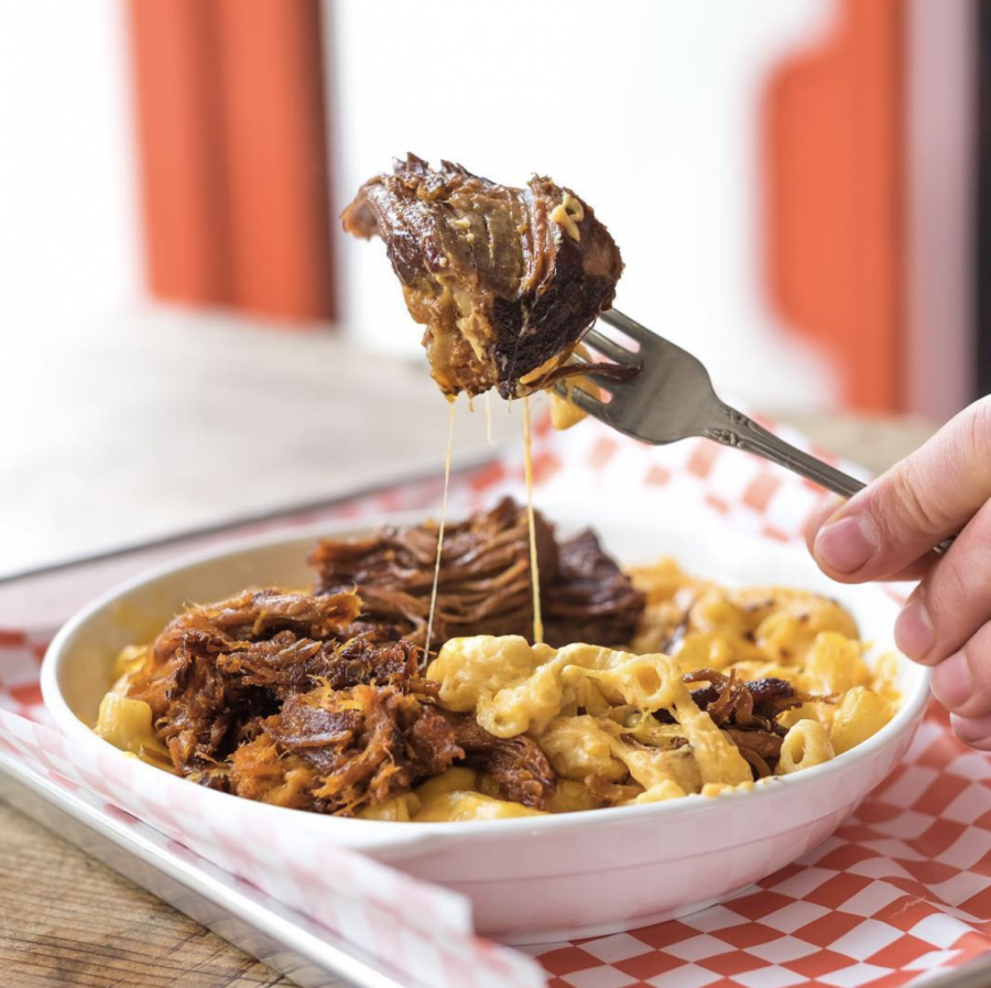 Pictured is a customized macaroni and cheese with short ribs from a San Francisco MAC’D. Courtesy Antony Bello