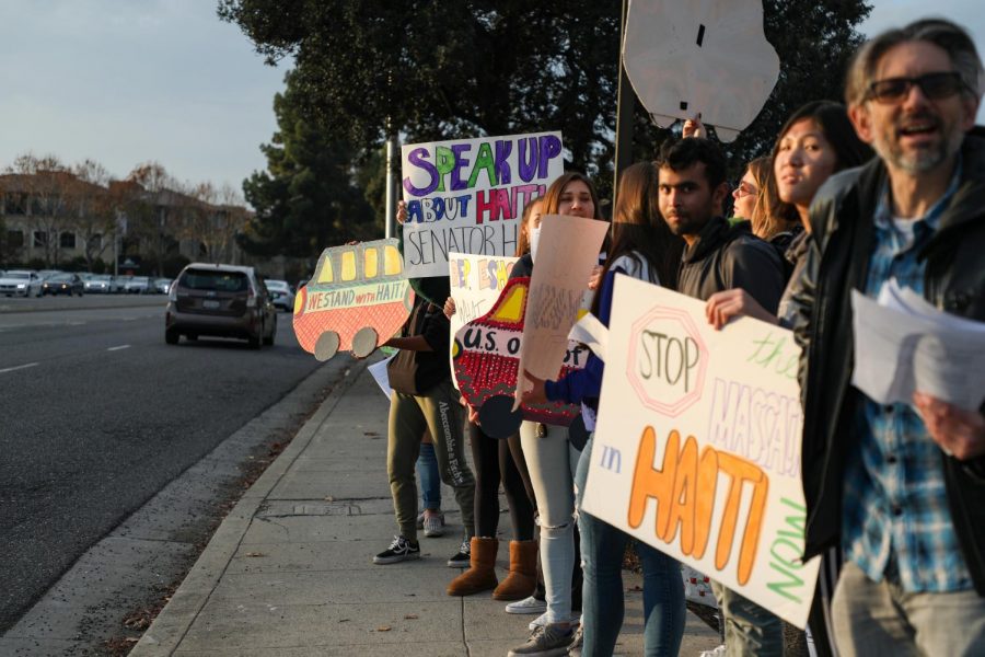 The Students for Haiti Solidarity Club led a protest on International Human Rights Day to raise awareness about the massacres taking place in Haiti.