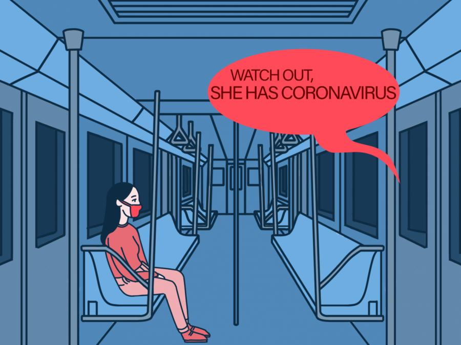 On a New York subway, a racist remark is hurled at an Asian American passenger. 