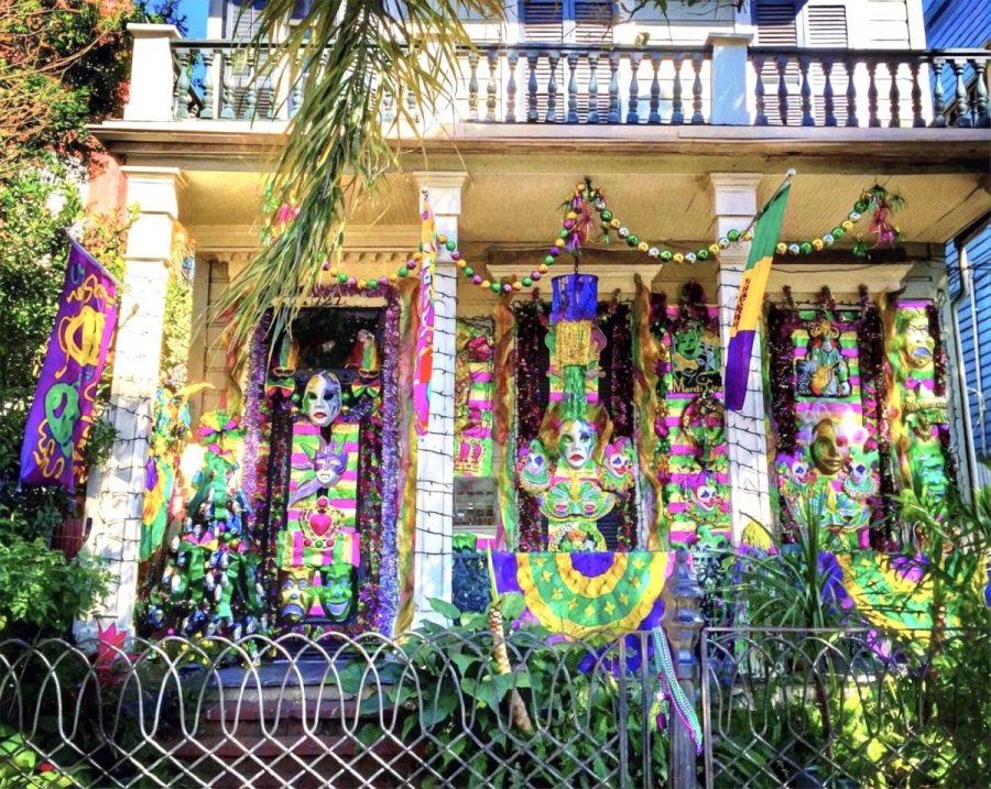 A New Orleans house is extravagantly decorated in honor of Mardi Gras. This year, people celebrated in varied ways due to COVID-19.