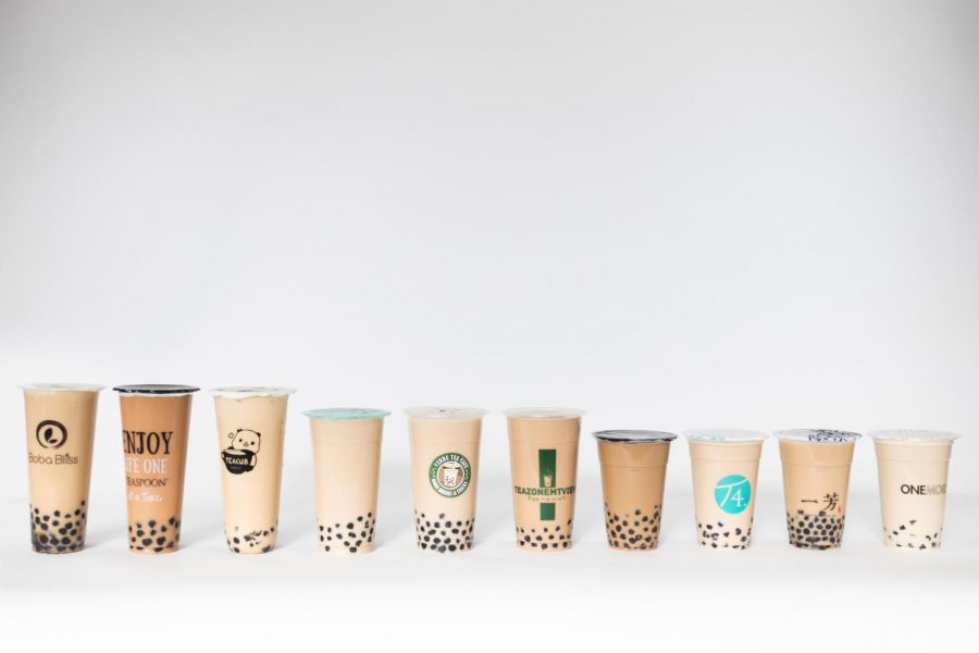 The boba drinks from ten different stores, which are ranked on boba, tea flavor and price.