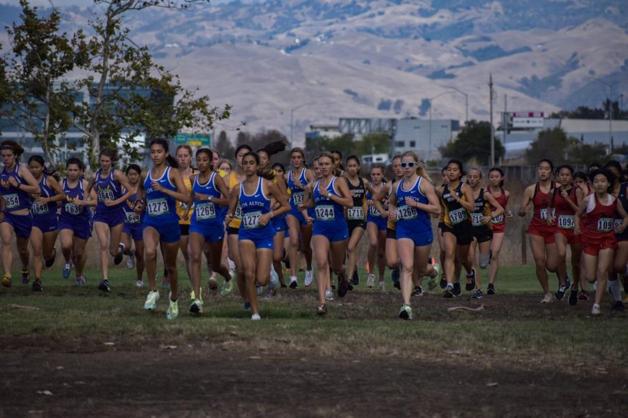  Los Altos leads the pack at the first SCVAL meet.