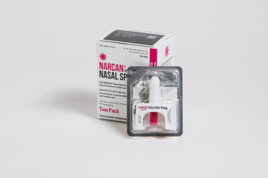 Narcan, a life-saving nasal spray that can reverse the effects of a drug overdose. Fight Overdose Club aims to distribute Narcan and other tools, along with education, to support efforts to combat drug overdoses.