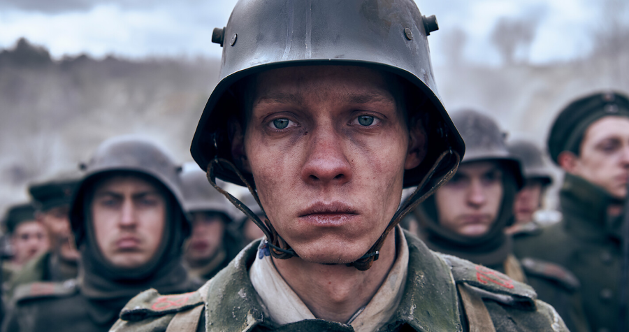 Paul Bäumer, played by Felix Kammerer, blankly stares into the distance, permanently scarred by the battlefield. This scene is one of many that, unlike other films, expose the deep carnage and brutality of warfare — “All Quiet on the Western Front” has received several Oscar nominations and awards, capturing the importance of accurate war representation.