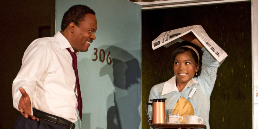 Samuel L. Jackson and Angela Bassett perform in the Broadway production of “The Mountaintop”. Recently, both AP Lang and American Literature began studying “The Mountaintop” in their classes, leading to controversy about how to study the play. 