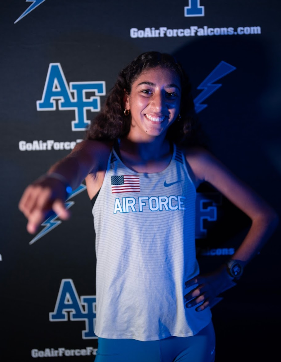 Senior Jasleen Sidhu poses for her official commitment picture for Air Force.