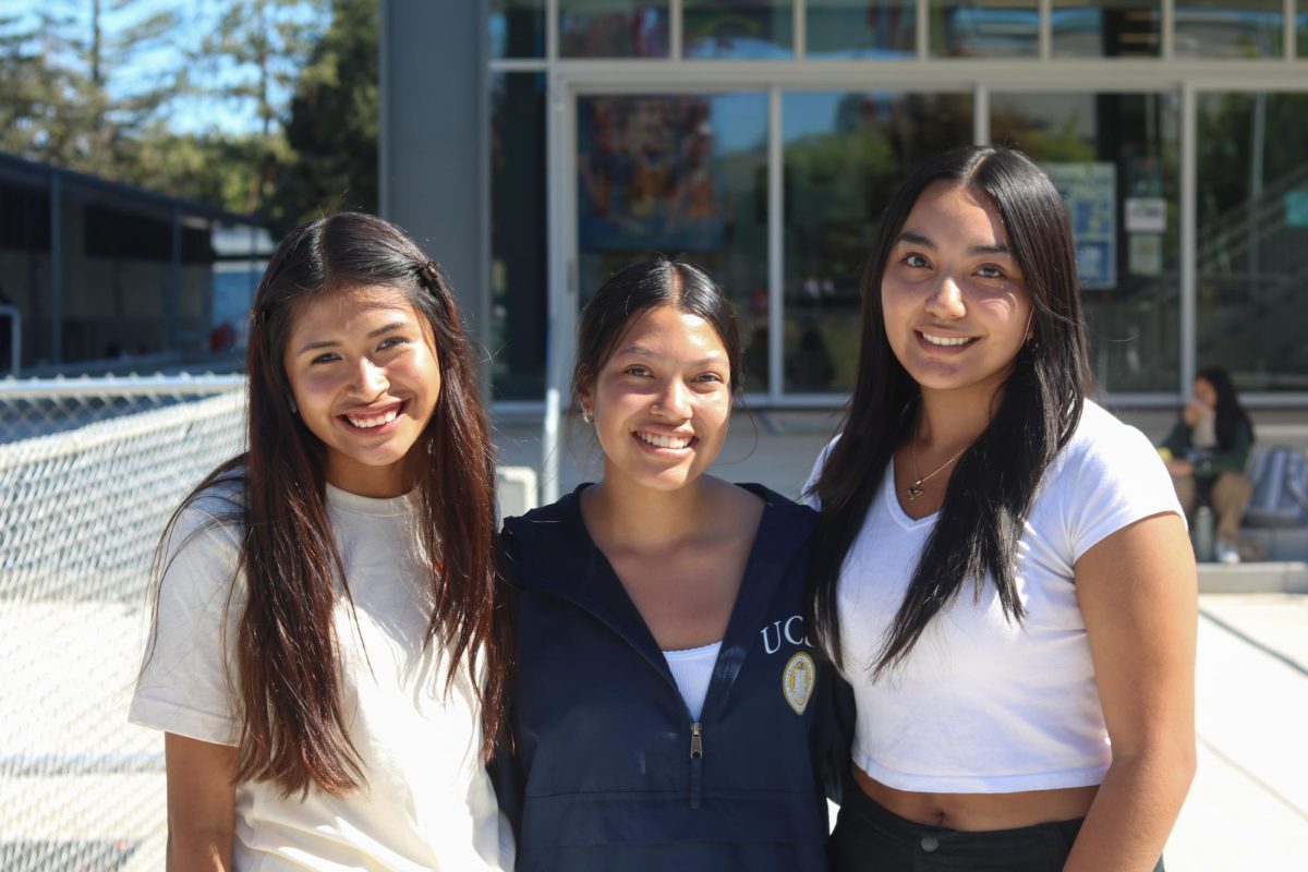 From left to right: LSU Chief of Staff Leslie Cesareo, President Jocelyn Gatica Arellano and Vice President Sophia Diaz Lopez.
