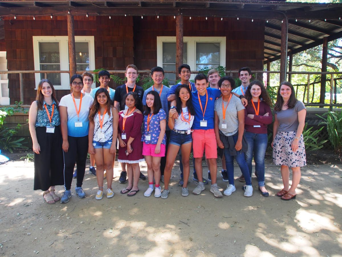 Students pose together with mentors after becoming official Teen Docents. The program is open to high schoolers.