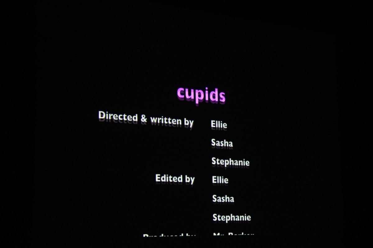 The credits for Cupids roll as the first film displayed from the program.