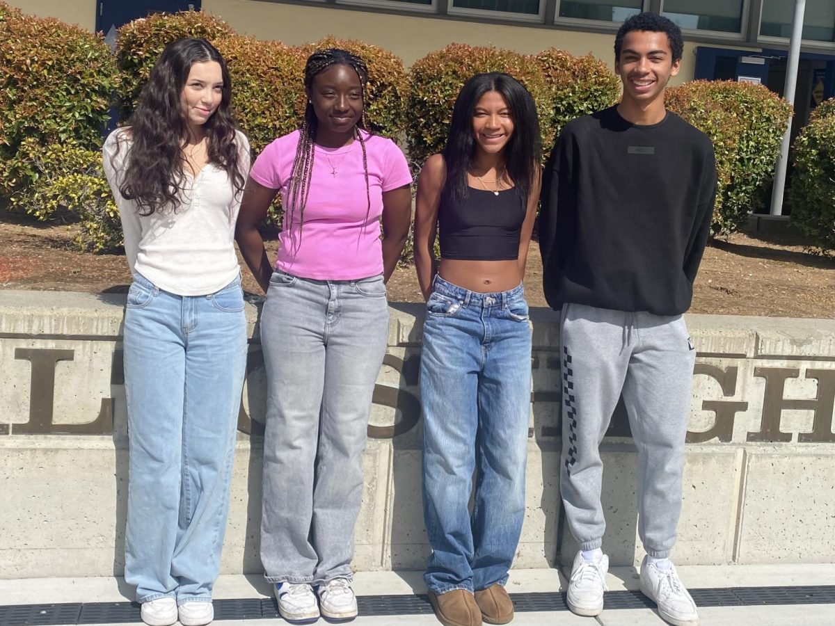 The current BSU officer team. From left to right, Elena Gutierrez, Amanda Iweka, Ana Asmar, and Max Asmar.