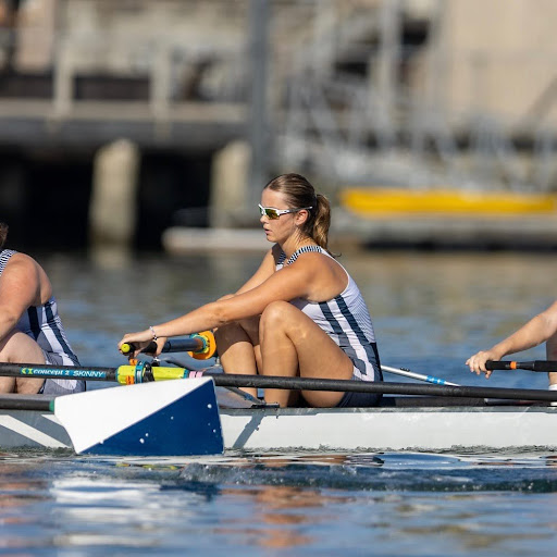 Senior Lilah Marble rows with her Los Gatos Rowing Club team.