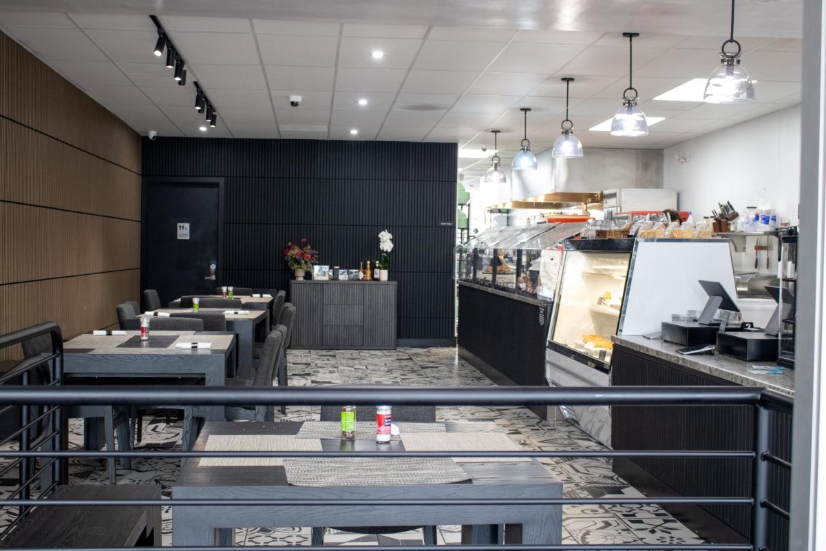 The interior of GK Sourdough & Pastry has a clean, cozy atmosphere. GK Pastry officially opened its third location in Los Altos just over a month ago. 