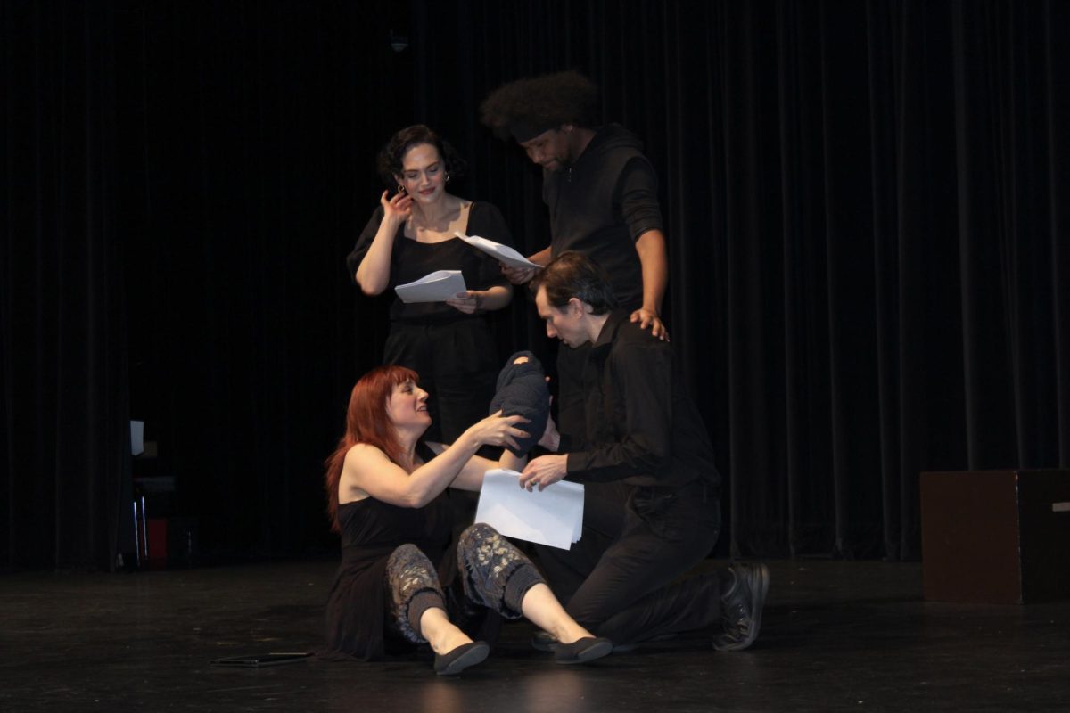  Four TheatreWorks Silicon Valley actors perform senior Haley Volkert’s play “When The Lights Flicker.” Haley was among eight Creative Writing students whose original plays were performed on Jan. 9.
