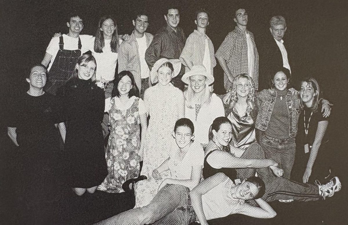 Students of Acting II pose for the yearbook photo in the 2000-2001 school year. Since then, the structure of theater class has evolved.