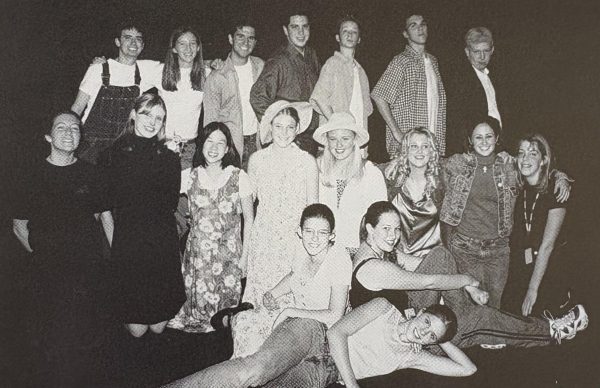 Students of Acting II pose for the yearbook photo in the 2000-2001 school year. Since then, the structure of theater class has evolved.