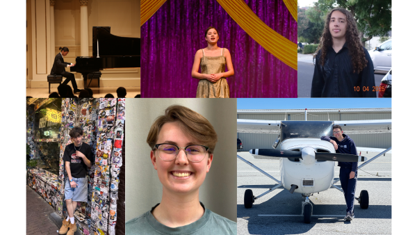 Clockwise from the top left: seniors Albert Kuo, Kira Polen, Angel Rosado, Noah Weinberg, Kai Perrino and Luca Ferrari are leaving LAHS with ambitious plans in mind.